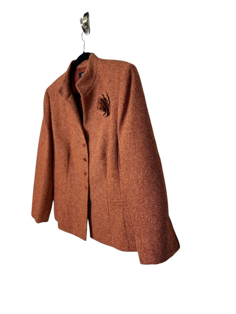 Kasper tweed rosette jacket