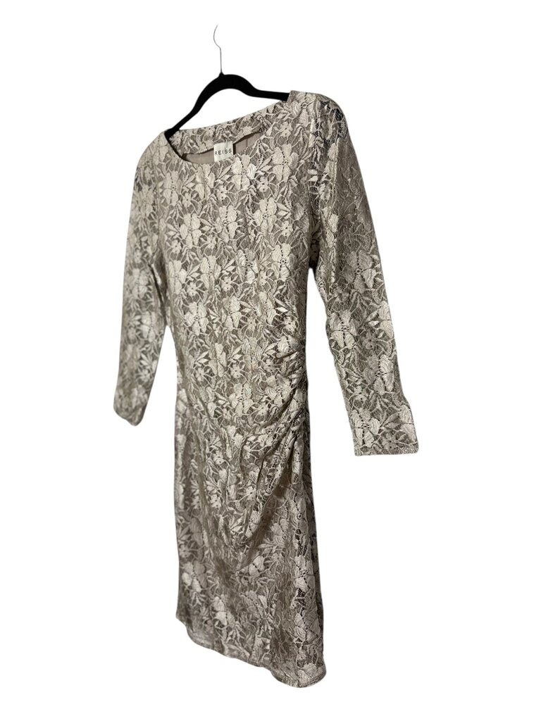REISS lace print dress