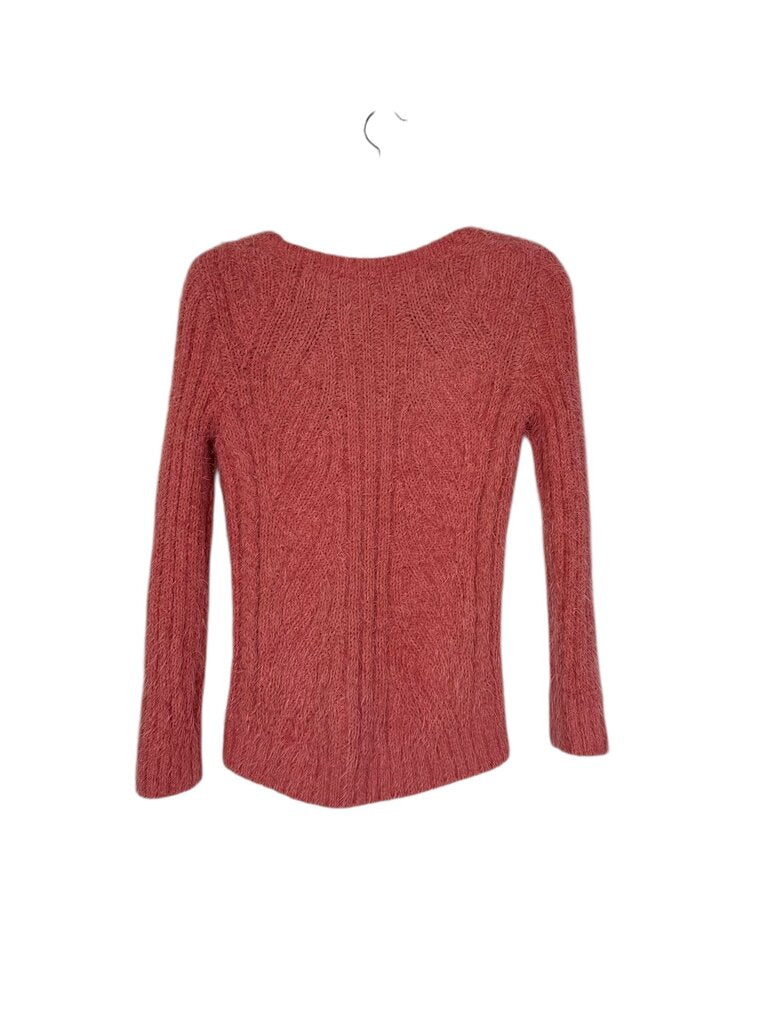 M&S Collection fuzzy cable knit sweater