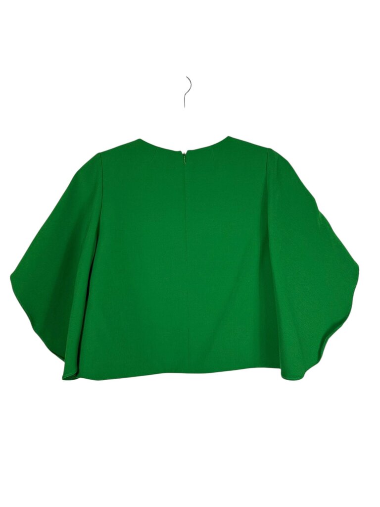MILLY CROPPED FLUTTER BLOUSE