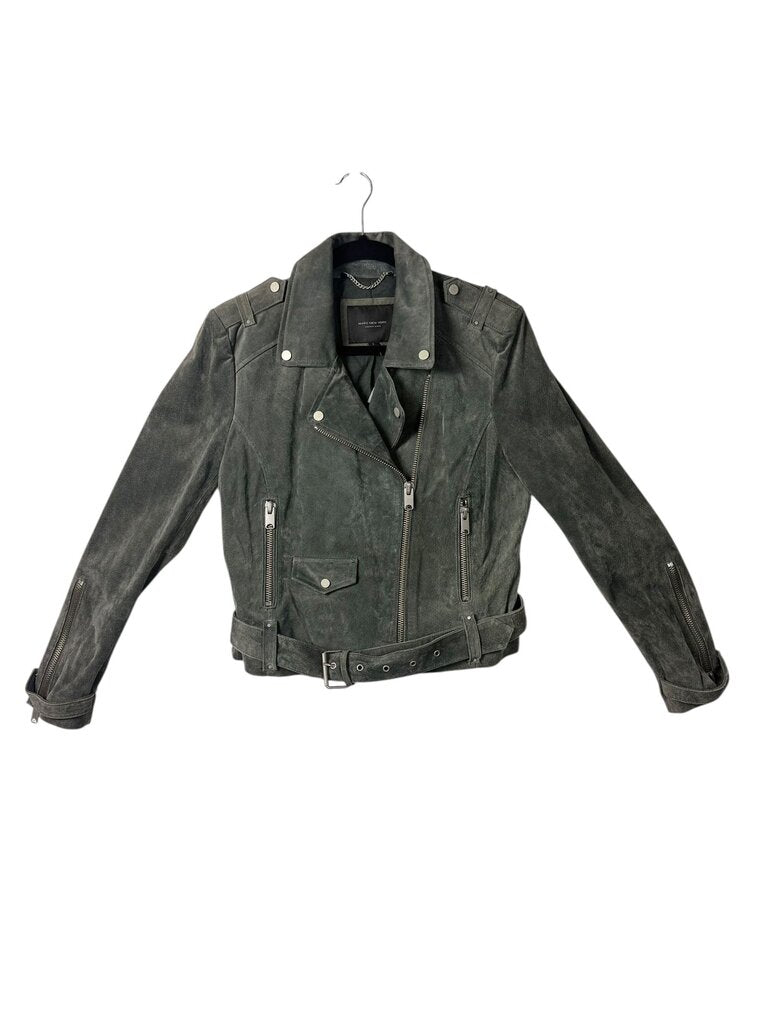 MARC NEW YORK MOTO LEATHER SUADE JACKET