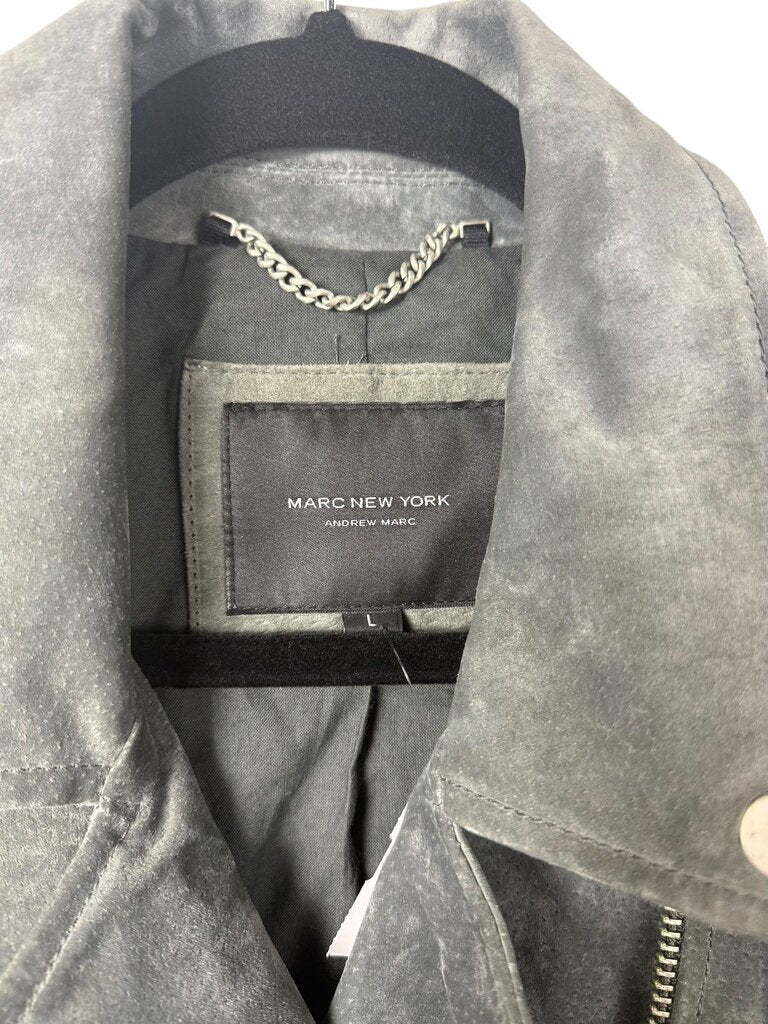 MARC NEW YORK MOTO LEATHER SUADE JACKET
