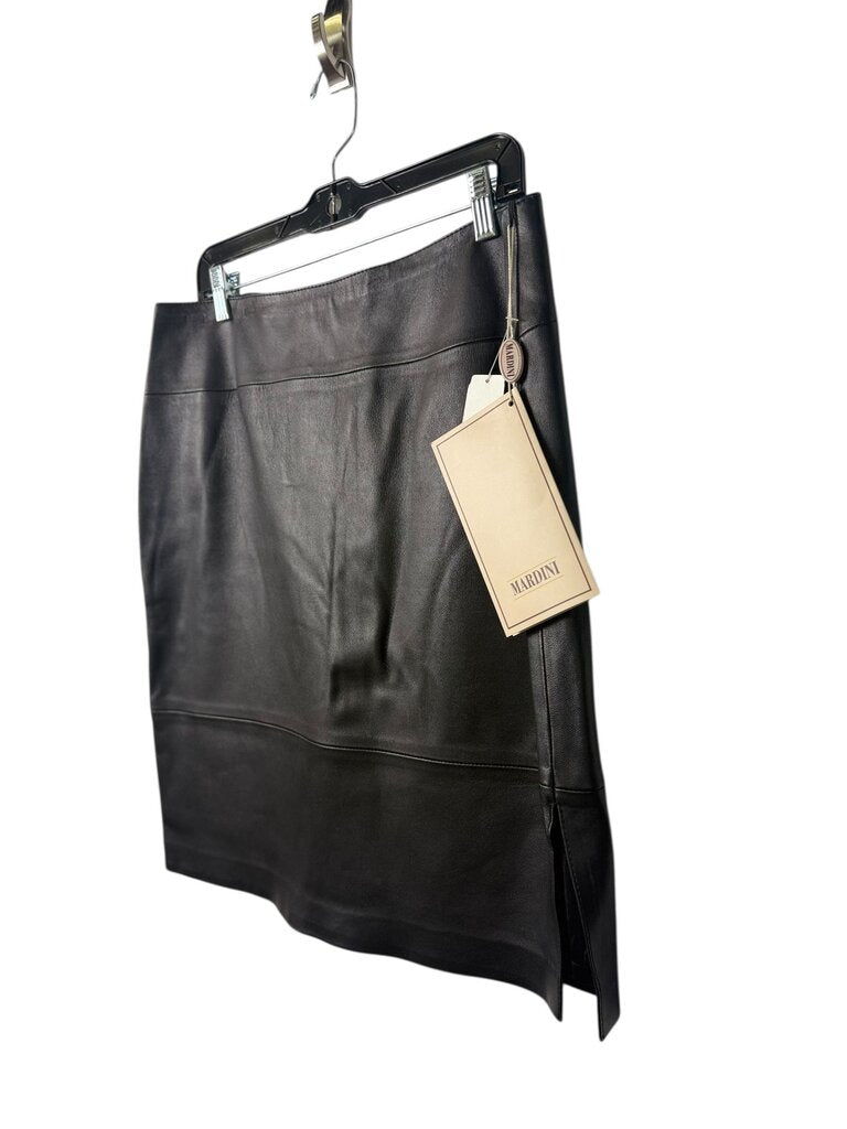 MARDINI LEATHER MIDI SKIRT