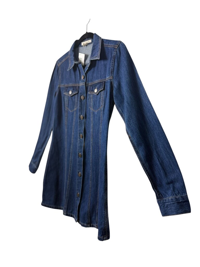 LIFE IN PROGRESS DENIM BUTTON SHACKET