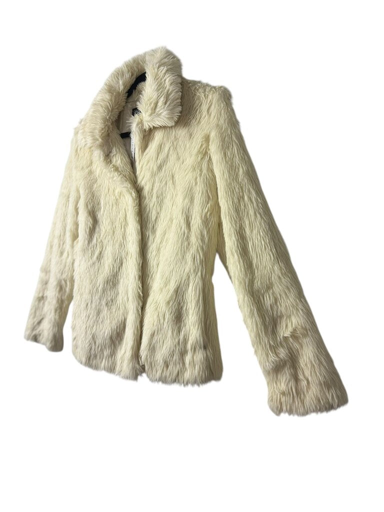 RIVET FAUX FUR JACKET