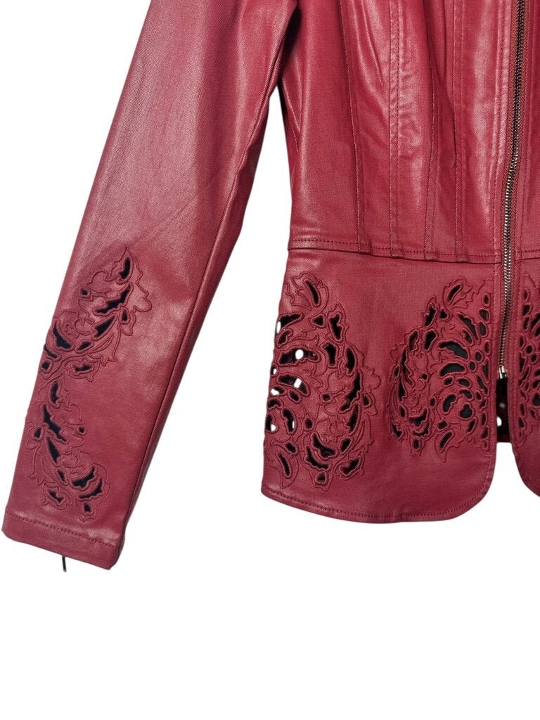 WHBM CUTOUT MOTO JACKET
