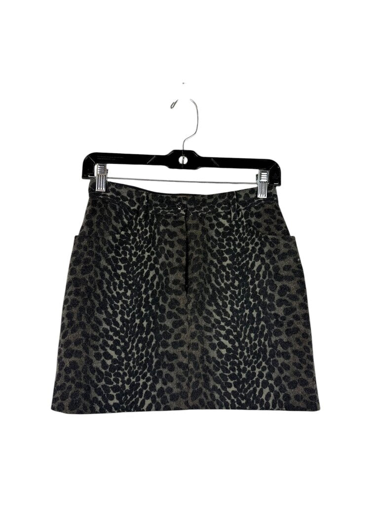 KENZO PARIS CHEETAH PRINT MINI SKIRT