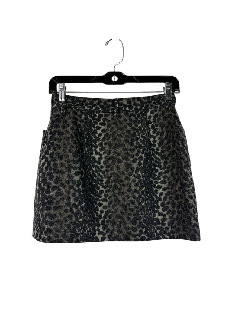 KENZO PARIS CHEETAH PRINT MINI SKIRT