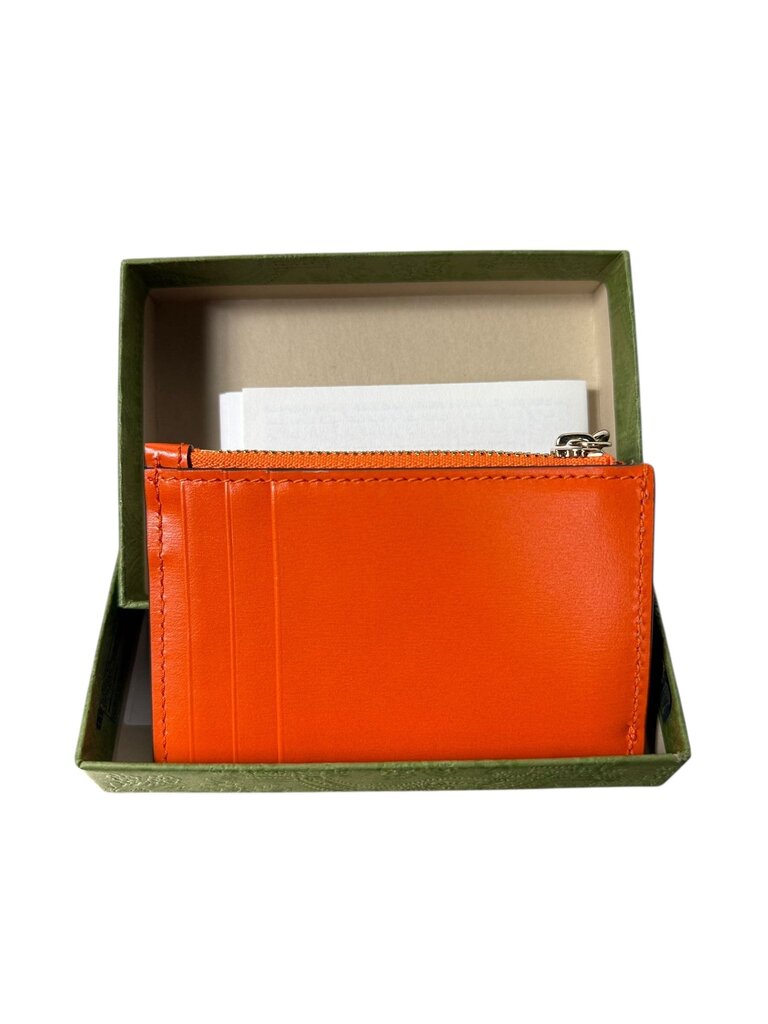 GUCCI FABRIC LEATHER CARD HOLDER