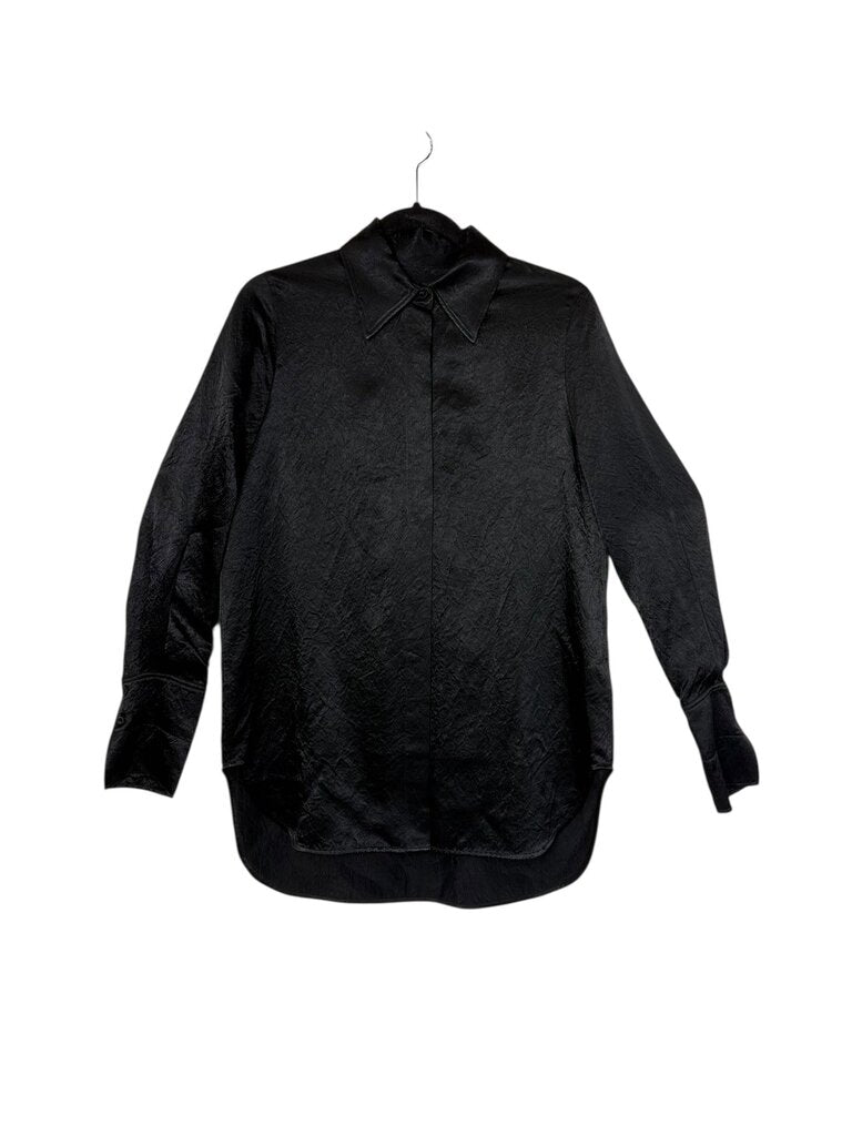 COS SATIN BUTTON UP