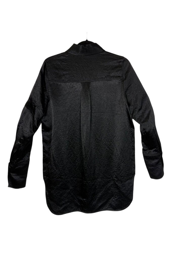 COS SATIN BUTTON UP