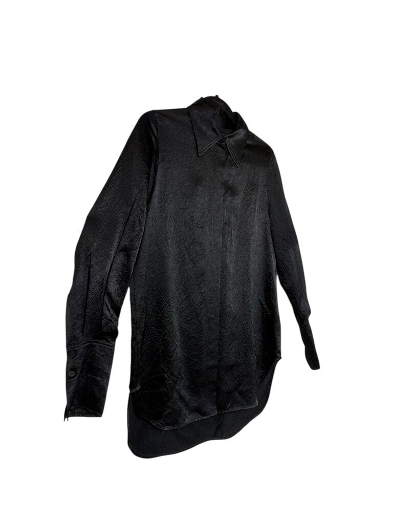 COS SATIN BUTTON UP