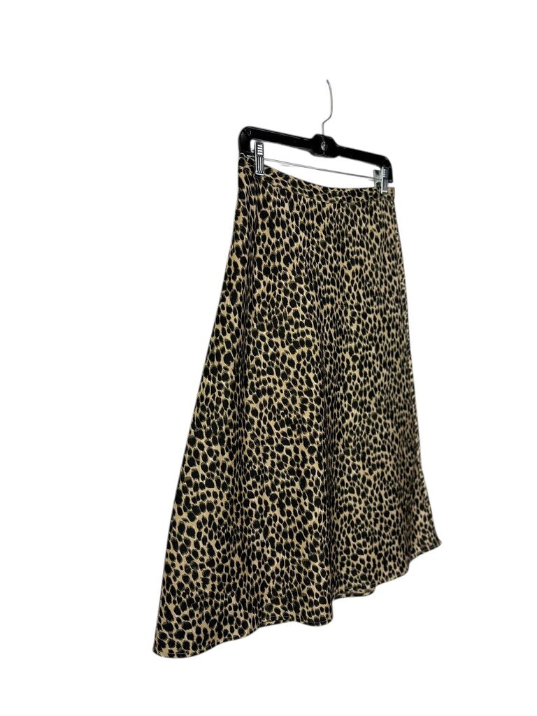 J. CREW ANIMAL PRINT MIDI SKIRT
