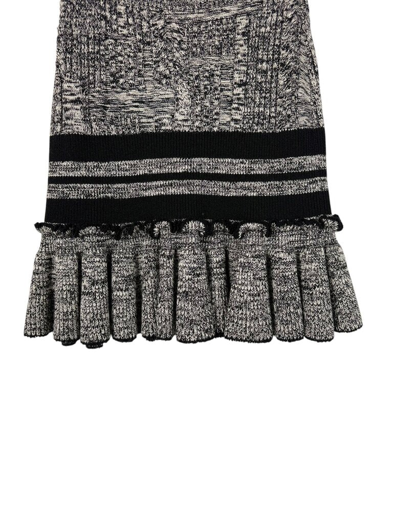 ALEXANDER MCQUEEN KNIT FITTED SKIRT