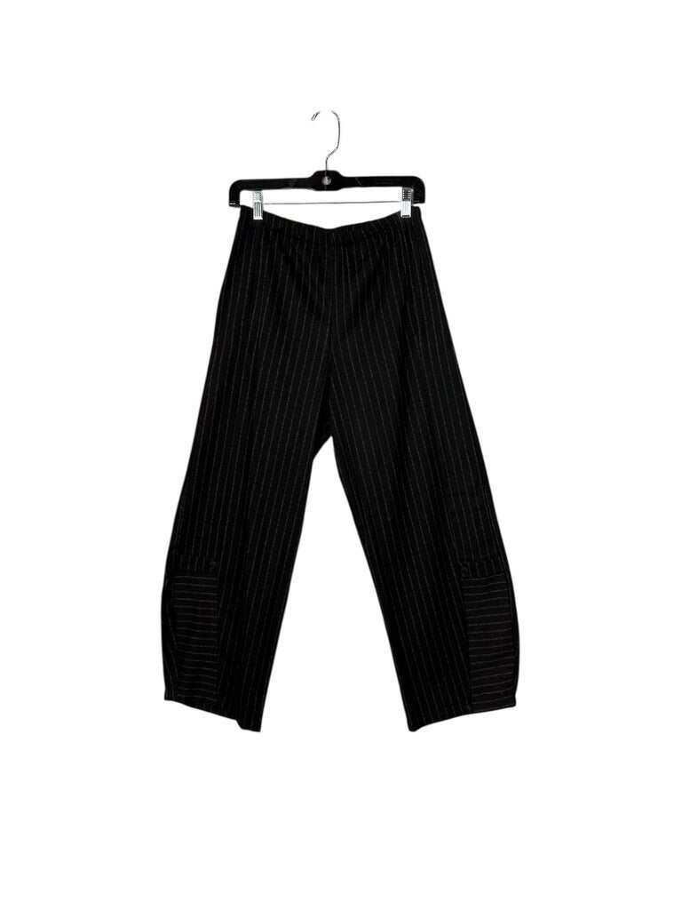 LISA BAYNE PINSTRIPE ASYM PANT