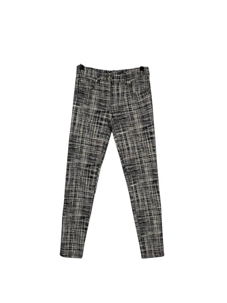BOUTIQUE MOSCHINO GRID SKINNY PANTS