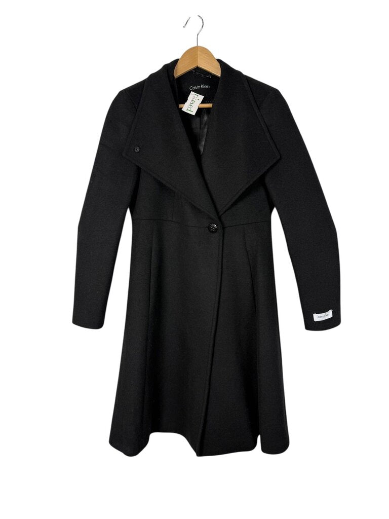 CALVIN KLEIN WOOL TRENCH