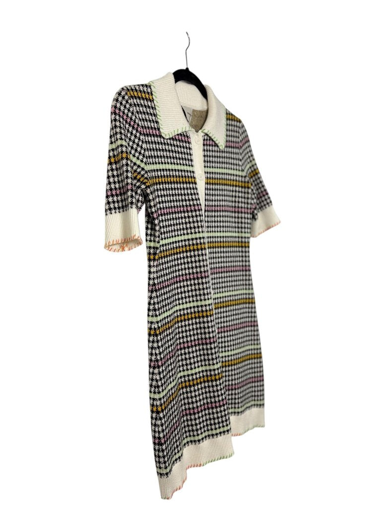 MAEVE MULTICOLOR HOUNDSTOOTH DRESS