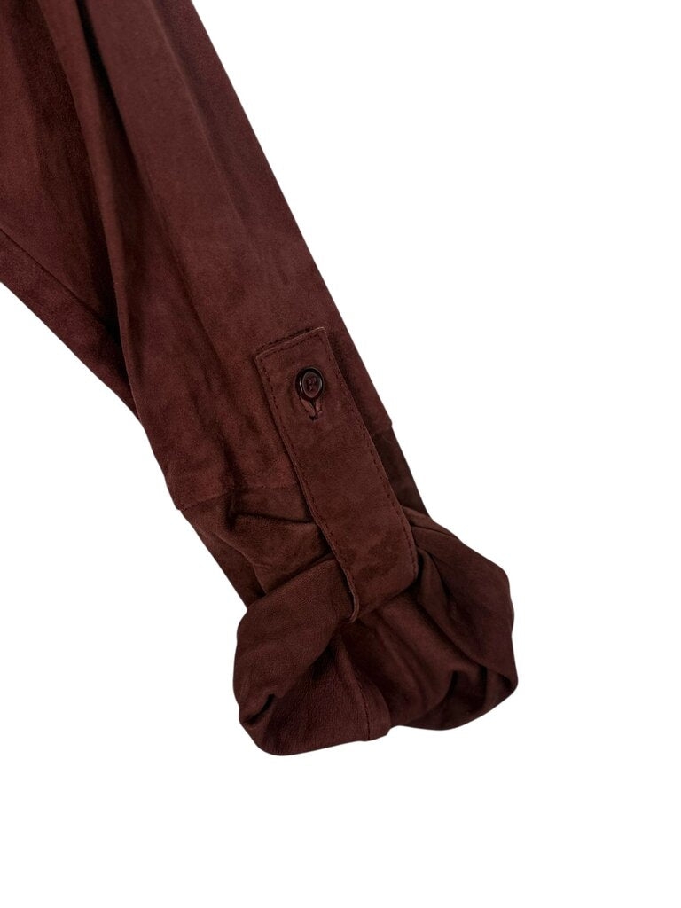 UTERQUE BROWN SUEDE DRESS