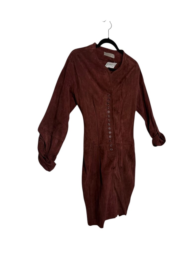 UTERQUE BROWN SUEDE DRESS