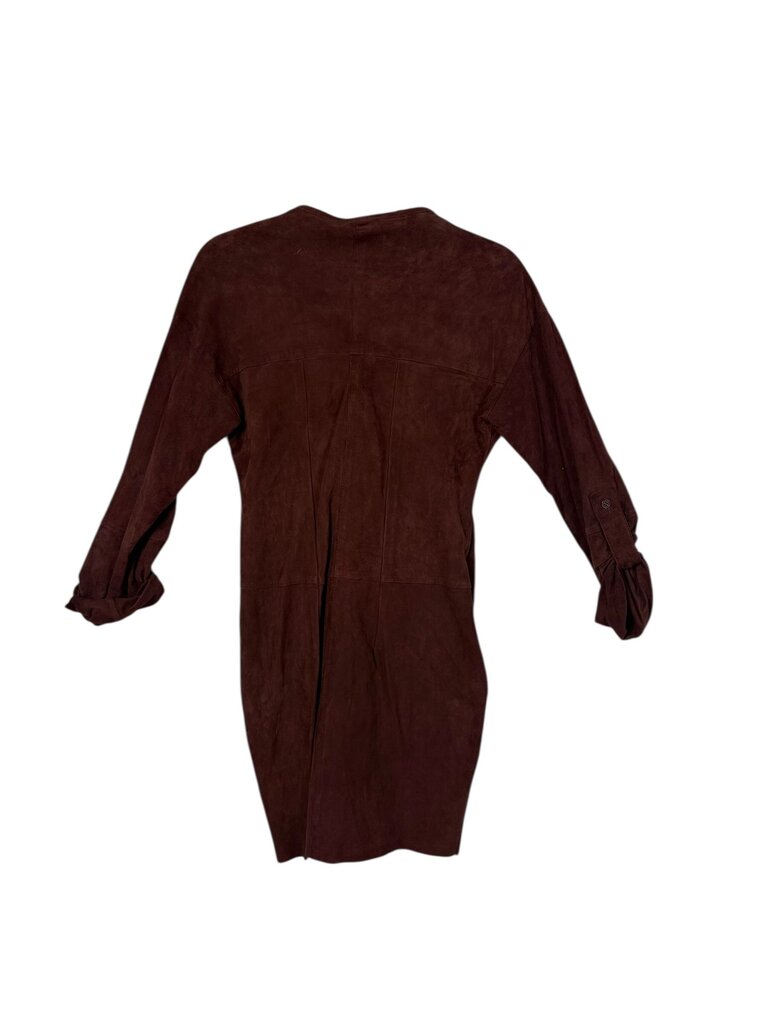 UTERQUE BROWN SUEDE DRESS
