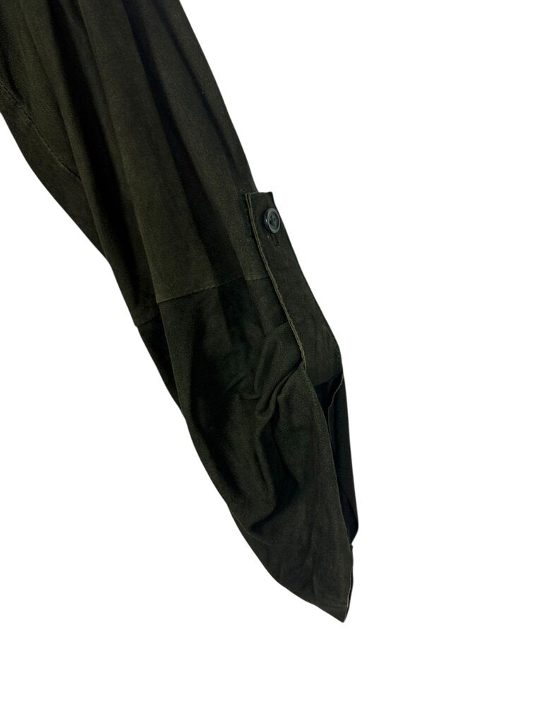 UTERQUE GREEN SUEDE DRESS