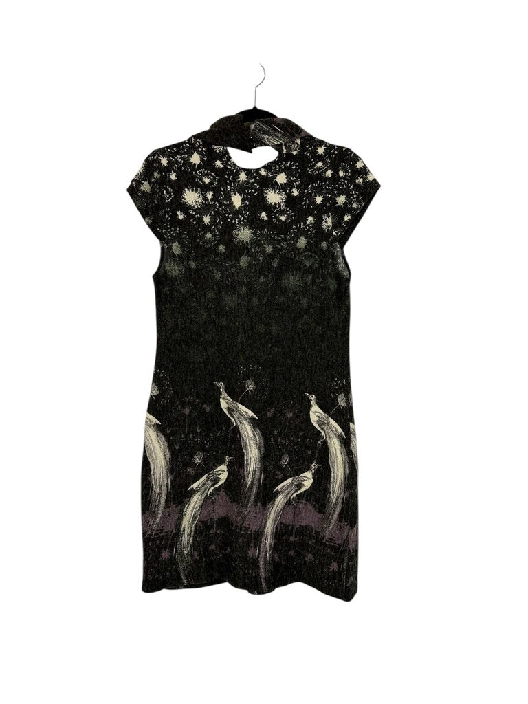 PEACOCK KNIT SHIFT DRESS