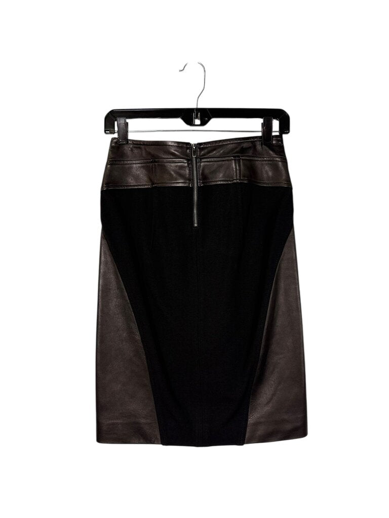 DIANE VON FURSTENBERG LEATHER SKIRT