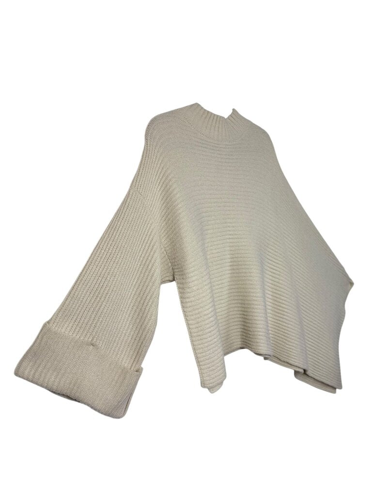 DO EVERYTHING IN LOVE ASYM SWEATER