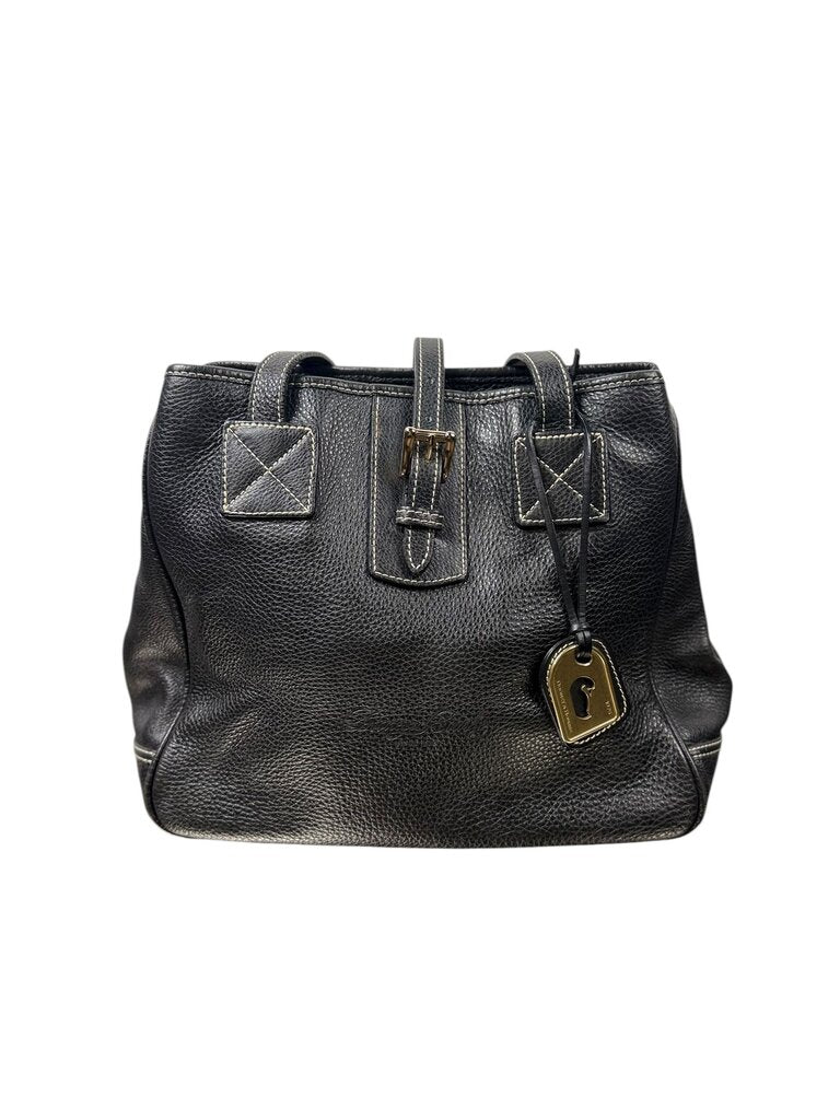 DOONEY & BURKE PEBBLE LEATHER SHOULDER BAG