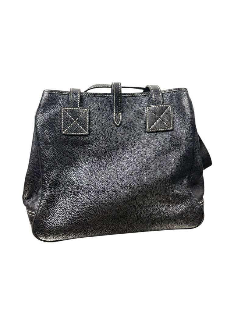 DOONEY & BURKE PEBBLE LEATHER SHOULDER BAG