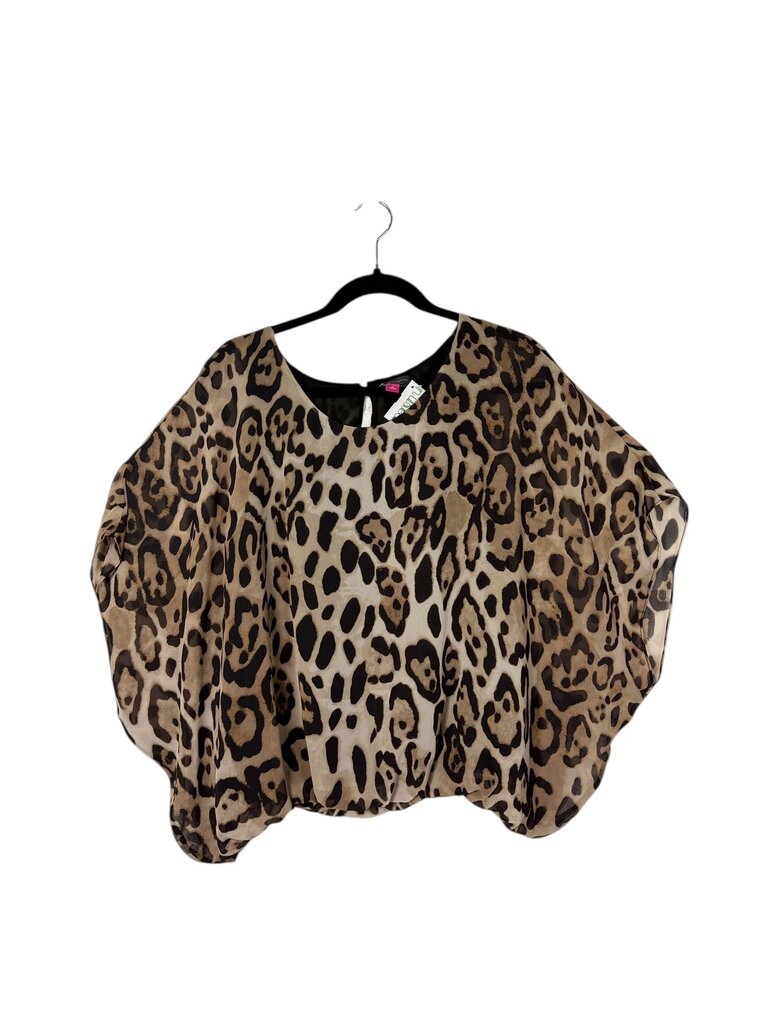 VINVE CAMUTO CHEETAH PRINT BLOUSE