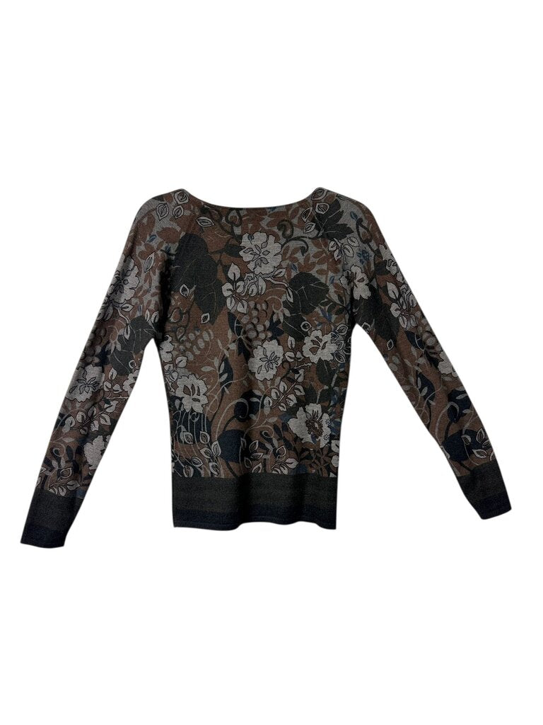 LORO PIANA FLORAL CASHMERE SWEATER