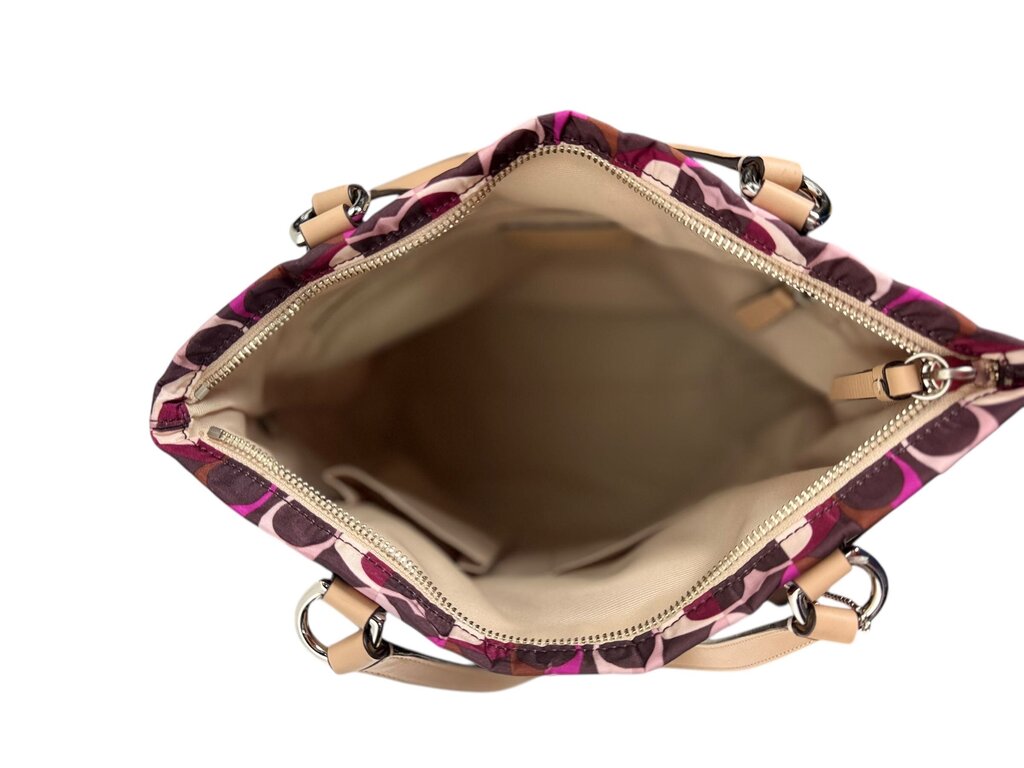 COACH NYLON LOGO PRINT TOTE