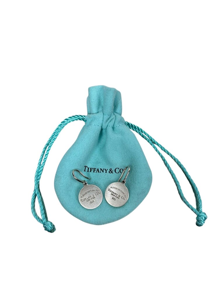 TIFFANY & CO "RETURN TO TIFFANY" DISK EARRINGS