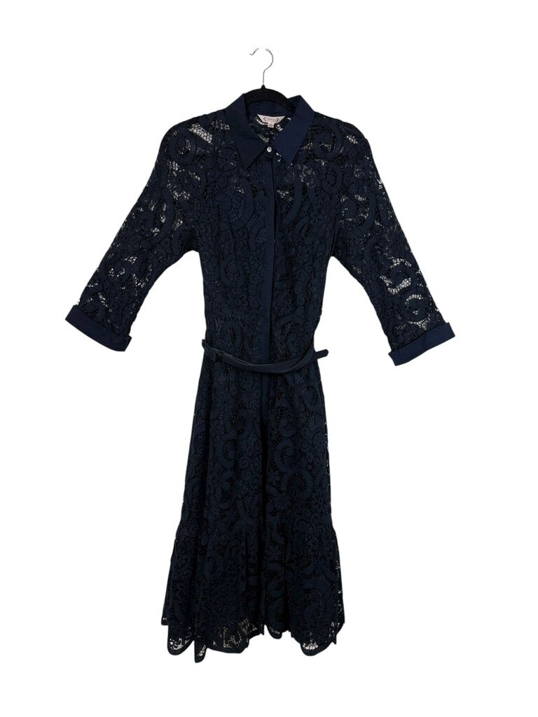 NANETTE LEPORE LACE BUTTON DOWN DRESS