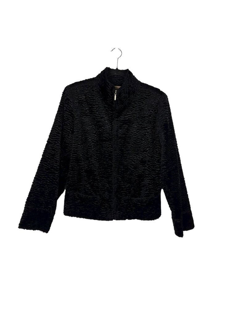 I.E PETITE FAUX LAMB COAT