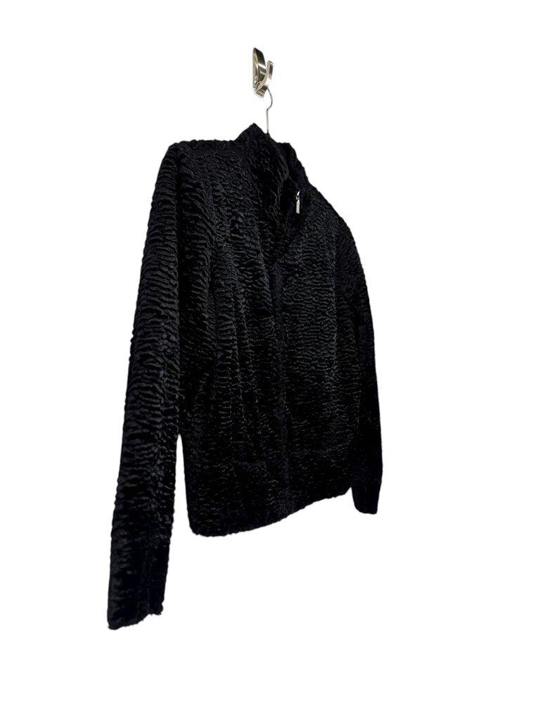 I.E PETITE FAUX LAMB COAT