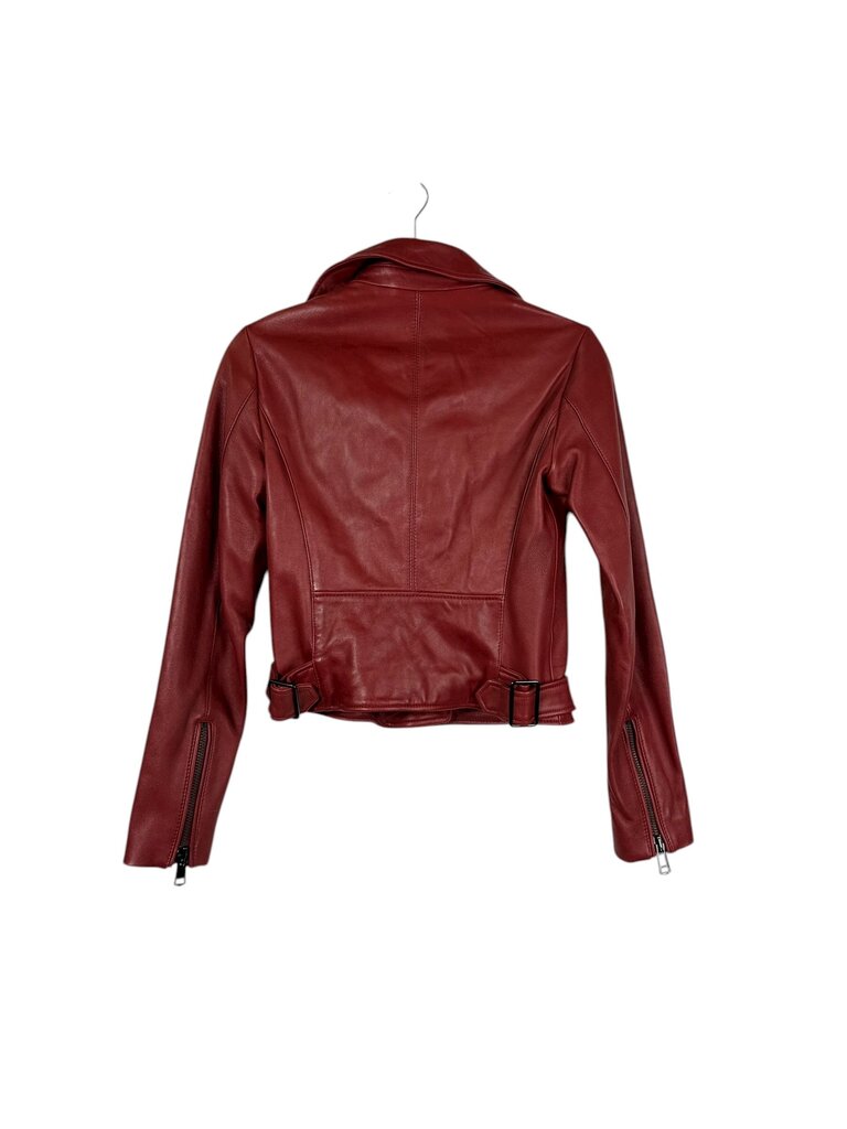 REISS LEATHER MOTO JACKET