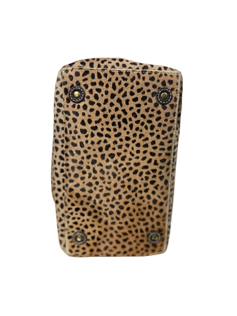 J. CREW CHAIN HANDLE CHEETAH HANDBAG