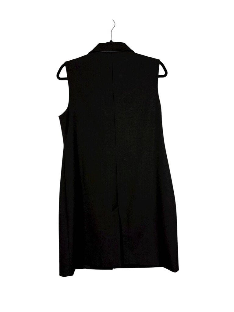 ANN TAYLOR LEATHER DETAIL SHIFT DRESS