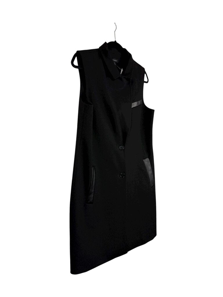 ANN TAYLOR LEATHER DETAIL SHIFT DRESS