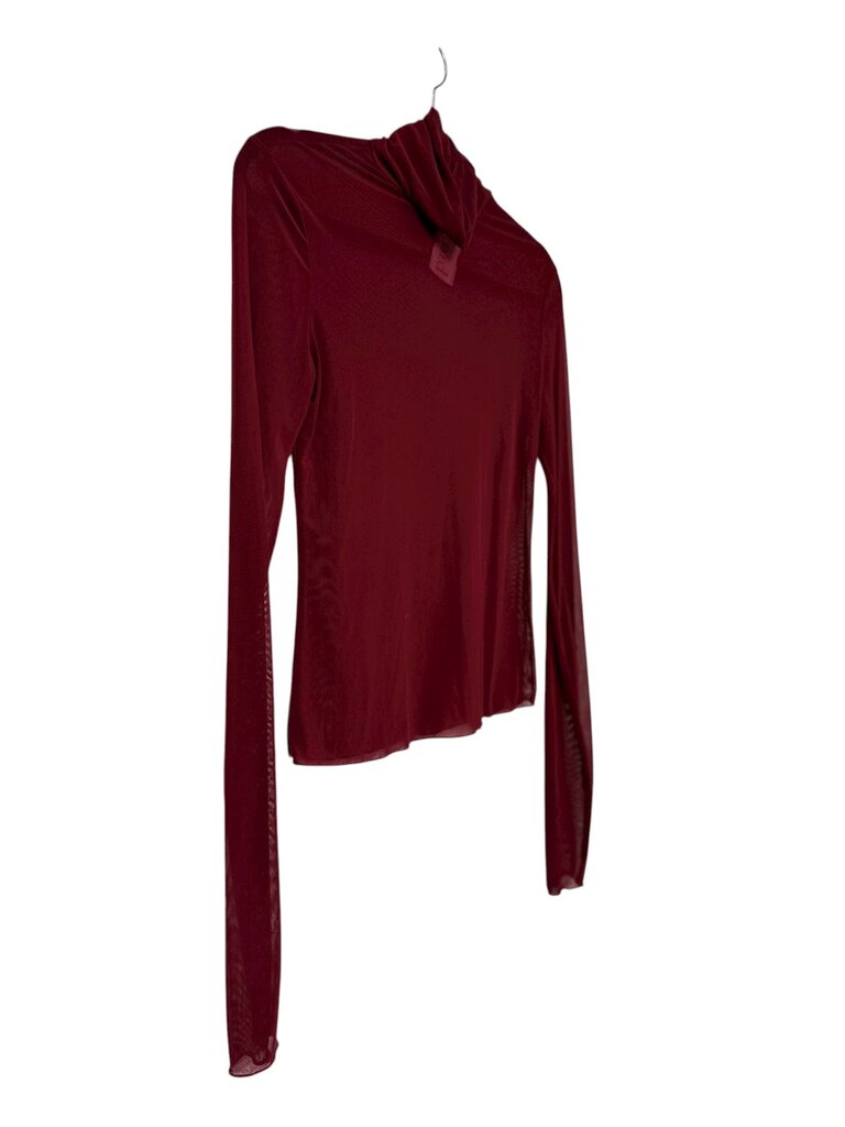 SHEER MESH TURTLENECK