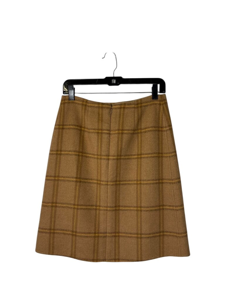 LORO PIANA PLAID CASHMERE SKIRT