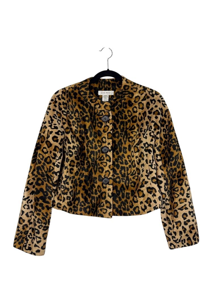 NINE WEST CHEETAH PATTERN BLAZER