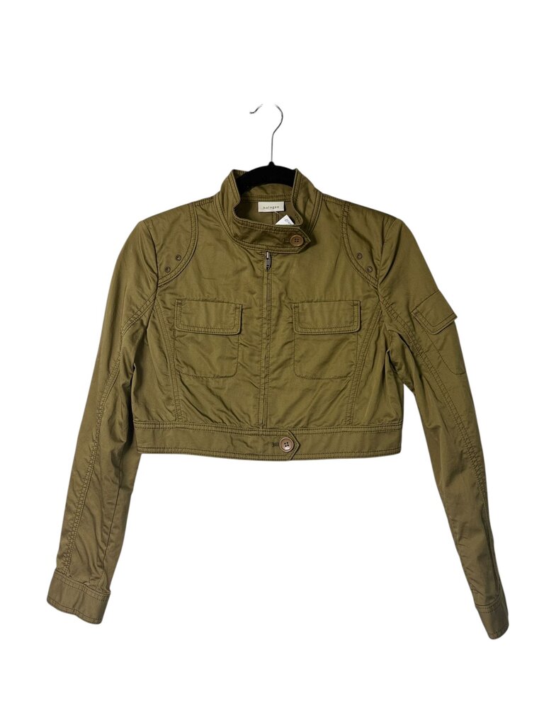 HALOGEN CROPPED MILITARY STYLE JACKET