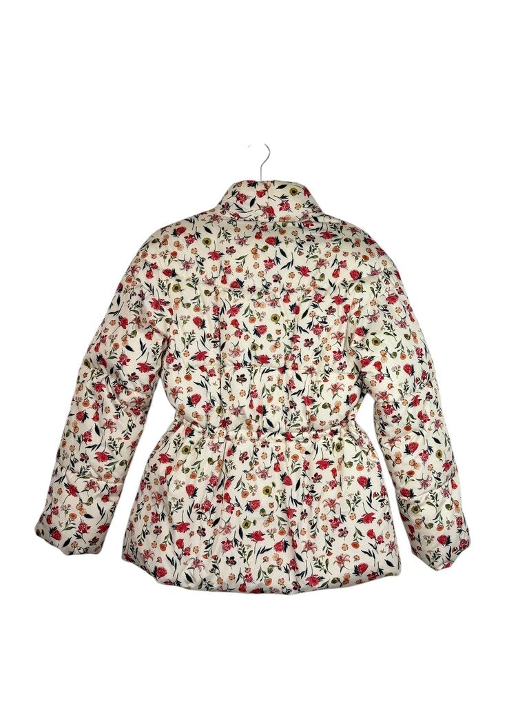 J. CREW FLORAL PUFFER JACKET