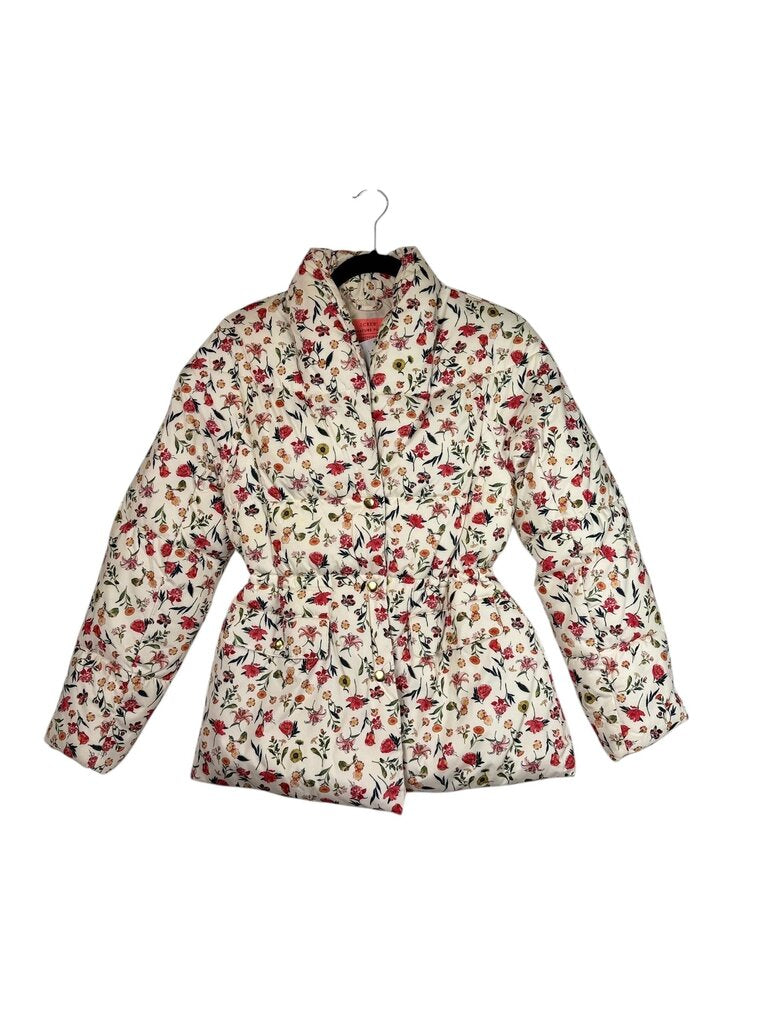 J. CREW FLORAL PUFFER JACKET