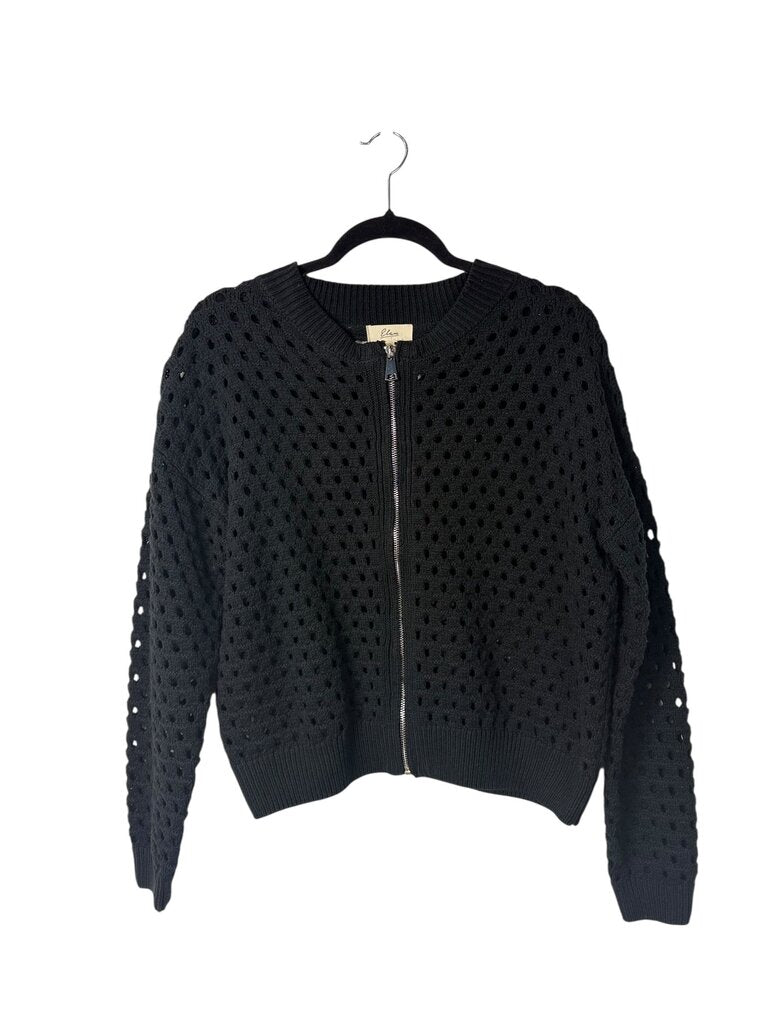 ELAN OPEN KNIT ZIP JACKET