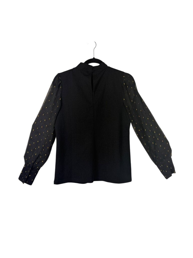 ANN TAYLOR POLKA DOT SLEEVE BLOUSE